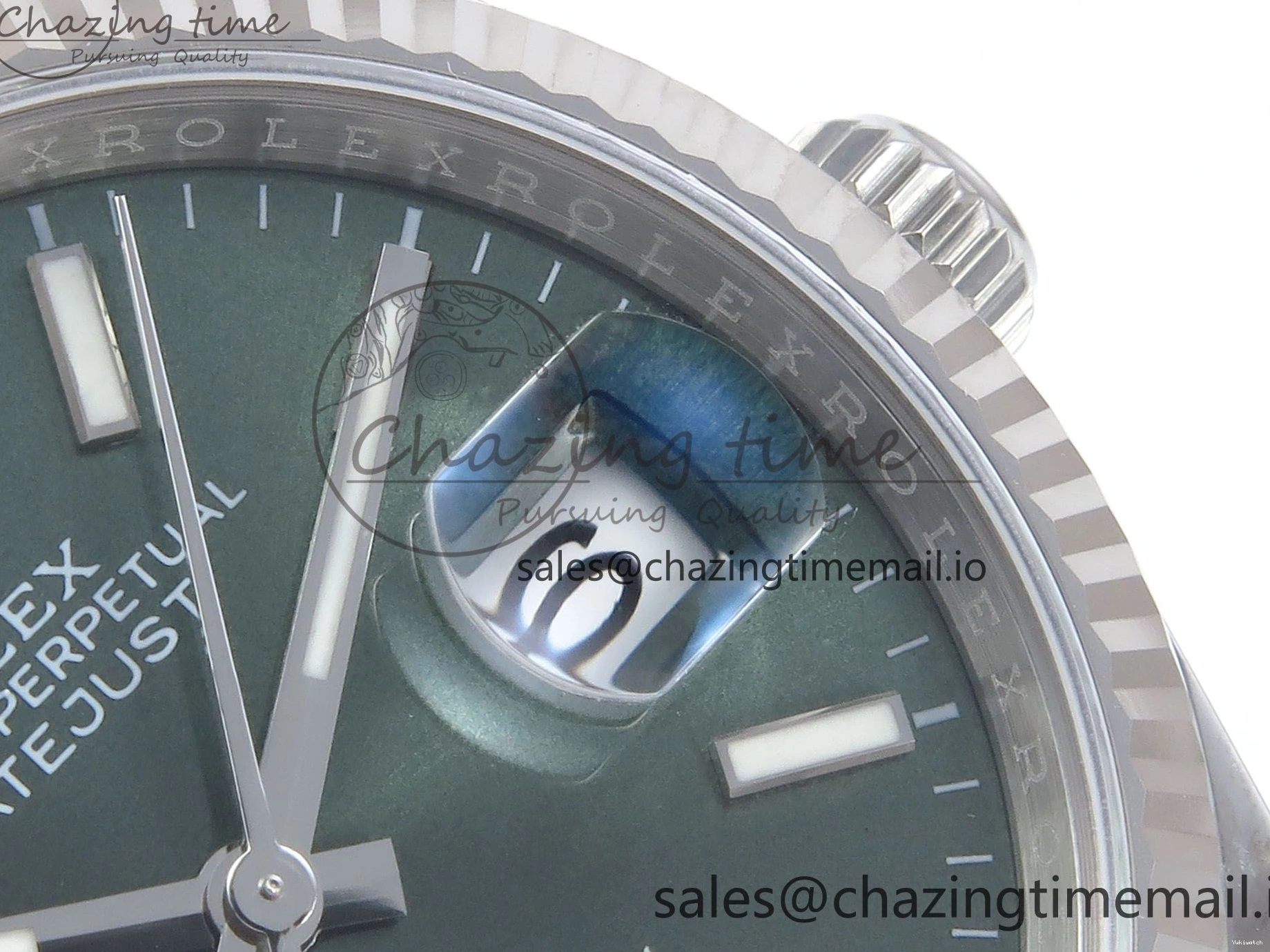 Dial EWEF DateJust 126234 A3235 Bracelet on Stick 36 Green Edition Oyster Best 0509